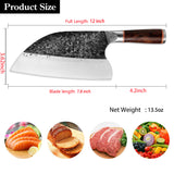 Promithi Top Forge Hammer Pattern Chopping Knife Chef Knives Home Kitchen Knife Steak Knives, Professional for Chef's Kitchen Knives